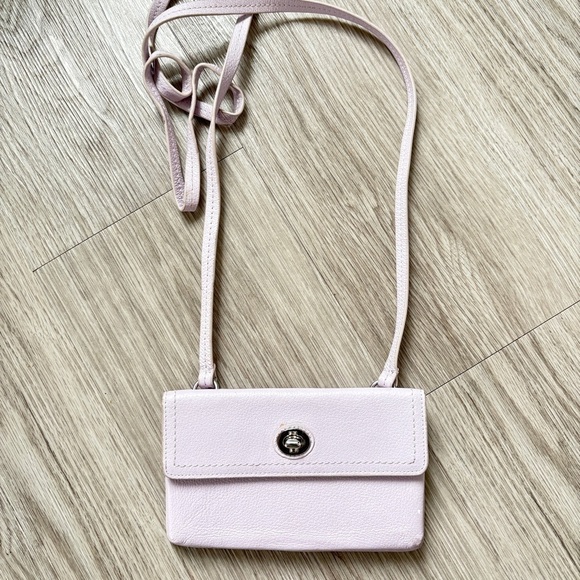 Danier Handbags - Danier Leather Pastel Lavender Crossbody Bag